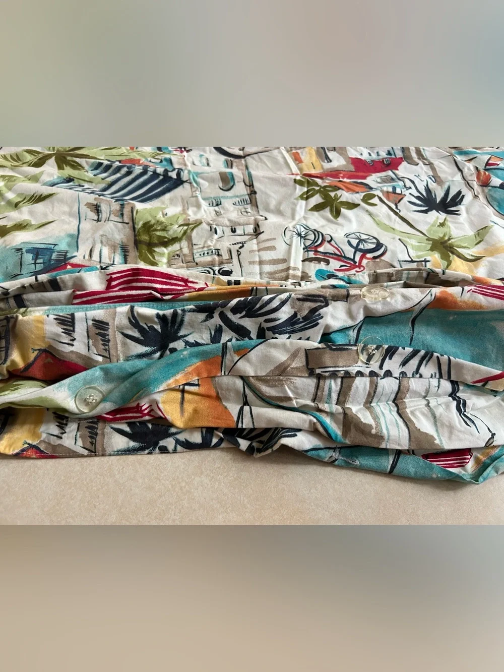 Pottery Barn Outlet Riviera King Duvet Cover Cotton